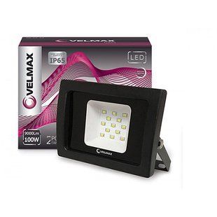 Купити Світлодіодний прожектор VELMAX V-FL-1006 100W 6200K (Чорний) у Львові, Києві, Дніпрі, Одесі, Харкові
