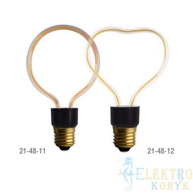 Купити Світлодіодна лампа Едісона VELMAX V-Decor Серце Filament 4W E27 2700K у Львові, Києві, Дніпрі, Одесі, Харкові