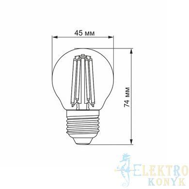 Купити LED лампа VIDEX Filament G45F 6W E27 3000K у Львові, Києві, Дніпрі, Одесі, Харкові