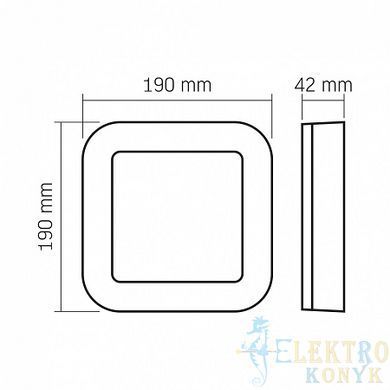 Купить Светодиодный LED светильник ART IP65 квадратный VIDEX 15W 5000K (Черный) во Львове, Киеве, Днепре, Одессе, Харькове