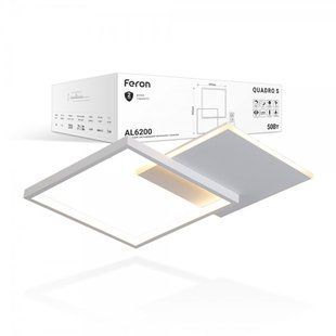 Купить Светодиодный светильник Feron AL6200 QUADRO S 50W (Белый) во Львове, Киеве, Днепре, Одессе, Харькове