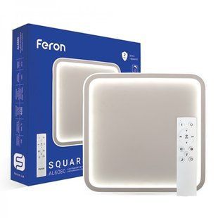 Купить Потолочный светильник с пультом LED Feron AL6080 SQUARE 70Вт 3000-6500К во Львове, Киеве, Днепре, Одессе, Харькове
