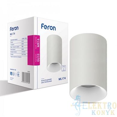 Купить Накладной точечный светильник Feron ML174 MR16/GU10 (Белый) во Львове, Киеве, Днепре, Одессе, Харькове