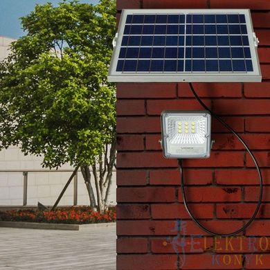 Купить Cветодиодный прожектор на солнечной батарее VIDEX 16W 5000K 3.2V (Серый) во Львове, Киеве, Днепре, Одессе, Харькове