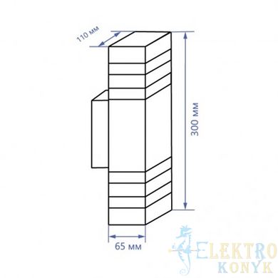 Купити Світильник архітектурний Feron DH0807 2*E27 IP54 (Чорний) у Львові, Києві, Дніпрі, Одесі, Харкові