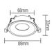 Купити Точковий світильник врізний круглий MR16 KAKTUS-R IP65 (Чорний) - 2