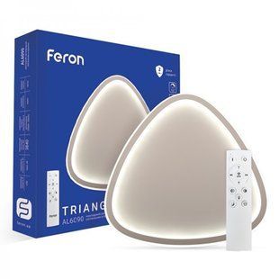 Купить Потолочный светильник с пультом LED Feron AL6090 TRIANGLE 60Вт 3000-6500К во Львове, Киеве, Днепре, Одессе, Харькове