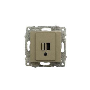 Купити USB розетка OVIVO GRANO 1xUSB (Антрацит) у Львові, Києві, Дніпрі, Одесі, Харкові