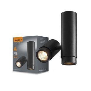 Купить Накладной точечный светильник поворотный VIDEX GU10 SPF07 (Черный) во Львове, Киеве, Днепре, Одессе, Харькове