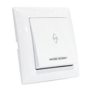 Купити Вимикач 1 клавішний прохідний з підсвіткою Horoz Electric TINA (Білий) у Львові, Києві, Дніпрі, Одесі, Харкові