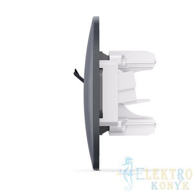 Купить Розетка двойная RJ45 CAT6 + RJ11 CAT3 VIDEX BINERA (Черный графит) во Львове, Киеве, Днепре, Одессе, Харькове