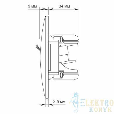 Купить Розетка двойная RJ45 CAT6 + RJ11 CAT3 VIDEX BINERA (Черный графит) во Львове, Киеве, Днепре, Одессе, Харькове