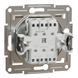 Купить Мех. выключатель трехклавишный Schneider Electric Asfora (Кремовый) - 2
