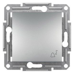 Купити Кнопка дзвоник Schneider Electric Asfora (Алюміній) у Львові, Києві, Дніпрі, Одесі, Харкові