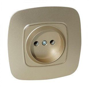 Купить Розетка Horoz Electric ELA (Золотая) во Львове, Киеве, Днепре, Одессе, Харькове