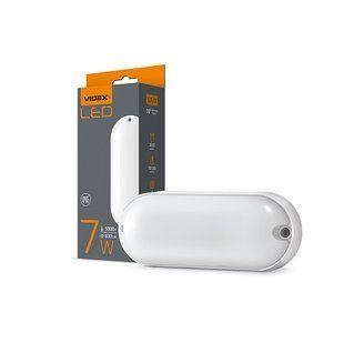 Купить Светодиодный LED светильник IP65 овальный VIDEX 7W 5000K (Белый) во Львове, Киеве, Днепре, Одессе, Харькове