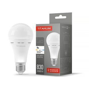 Купити Світлодіодна лампа акумуляторна TITANUM A68 9W E27 4000K 220V у Львові, Києві, Дніпрі, Одесі, Харкові