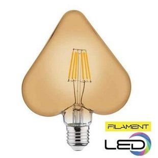 Купити Світлодіодна лампа Едісона RUSTIC HEART-6 Filament 6W Е27 2200K у Львові, Києві, Дніпрі, Одесі, Харкові