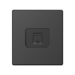 Купити Розетка одинарна комп'ютерна RJ45 CAT6 VIDEX NOTA (Чорний) у Львові, Києві, Дніпрі, Одесі, Харкові
