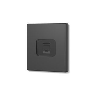 Купити Розетка одинарна комп'ютерна RJ45 CAT6 VIDEX NOTA (Чорний) у Львові, Києві, Дніпрі, Одесі, Харкові