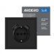 Купити Розетка одинарна із заземленням та USB-A+C 20W Ardero Soft механізм (Чорний) - 2