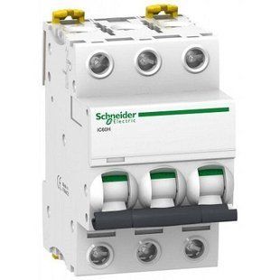 Купить Автоматический выключатель Schneider Electric iK60 3P 6А 6 кА C во Львове, Киеве, Днепре, Одессе, Харькове