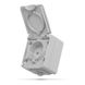 Купить Розетка накладная с крышкой VIDEX BINERA IP65 (Серый) - 1