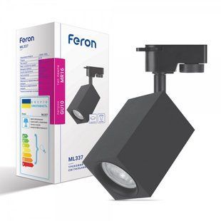 Купить Трековый светильник Feron ML337 (Черный) во Львове, Киеве, Днепре, Одессе, Харькове