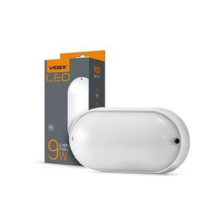 Купить Светодиодный LED светильник IP65 овальный VIDEX 9W 5000K (Белый) во Львове, Киеве, Днепре, Одессе, Харькове
