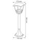 Купити Садово-парковий світильник (стовпчик) NAR-3 Е27 60W - 2
