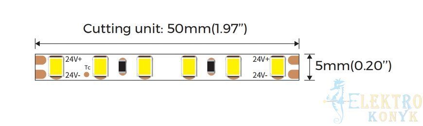 Купить Светодиодная лента OLEDIM PS-2835-120-IP20-8.8W-4000К-24V во Львове, Киеве, Днепре, Одессе, Харькове
