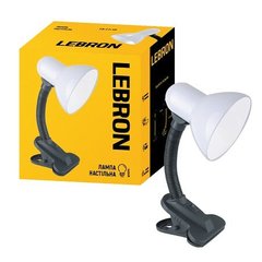 Купити Настільна лампа L-TL-Clip E27 40W (Біла) у Львові, Києві, Дніпрі, Одесі, Харкові