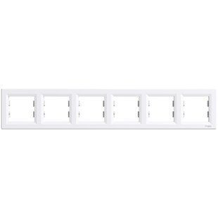 Купити Рамка 6 постова Schneider Electric Asfora (Біла) у Львові, Києві, Дніпрі, Одесі, Харкові