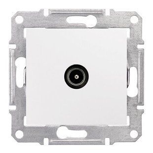Купить Телевизионная розетка конечная Schneider Electric Sedna TV 1dB (Белая) во Львове, Киеве, Днепре, Одессе, Харькове