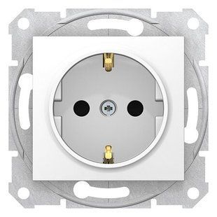 Купить Розетка с заземлением Schneider Electric Sedna (Белая) во Львове, Киеве, Днепре, Одессе, Харькове