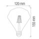 Купити Світлодіодна лампа Едісона RUSTIC DIAMOND-6 Filament 6W Е27 2200K - 2